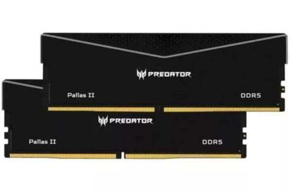 Acer Predator Pallas II DDR5 6000MHz 32GB 2x16GB CL34 Negra Intel XMP 3.0 y AMD EXPO