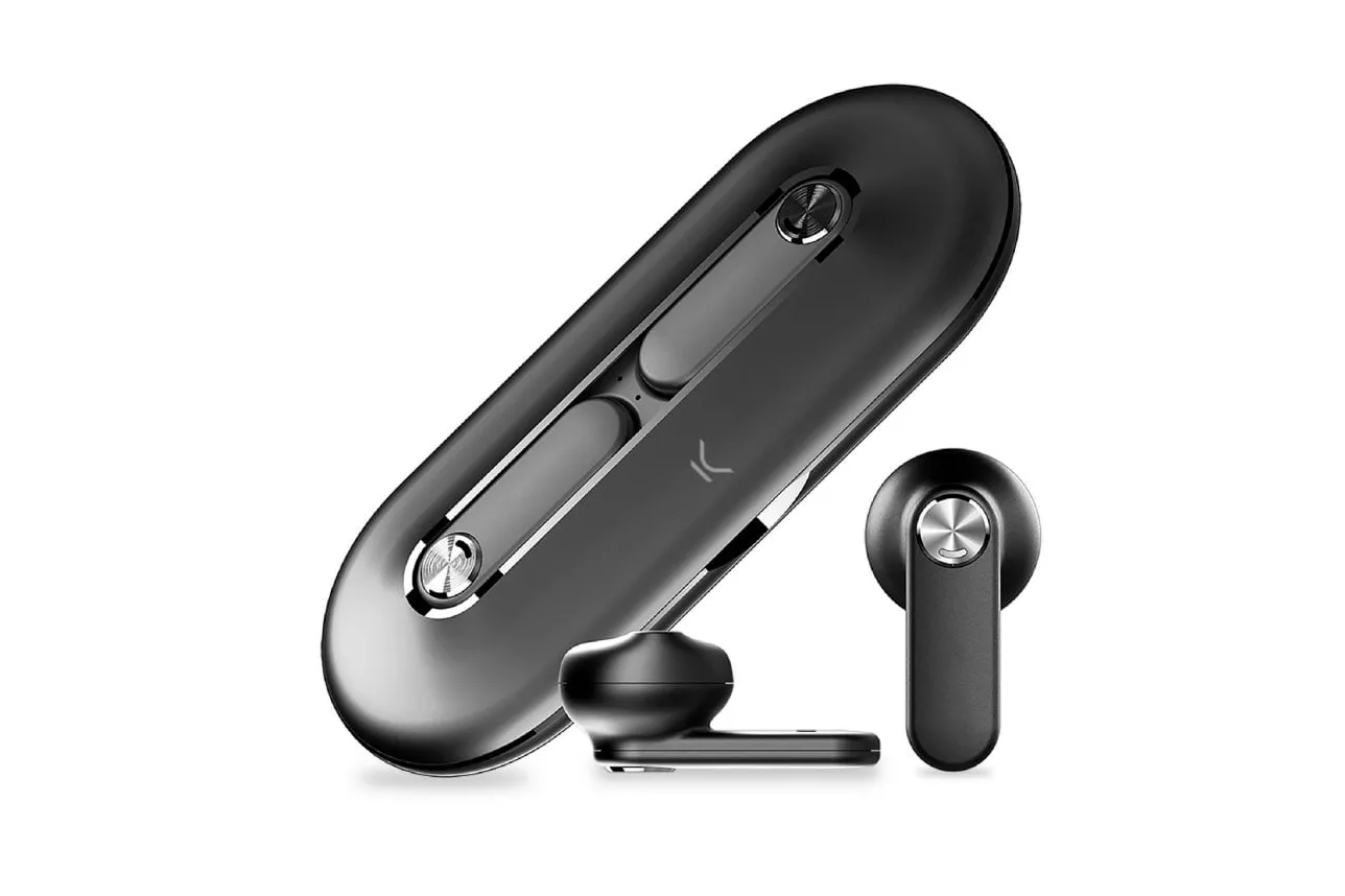 Ksix Leaf Auriculares Inalámbricos con Micrófono Negros
