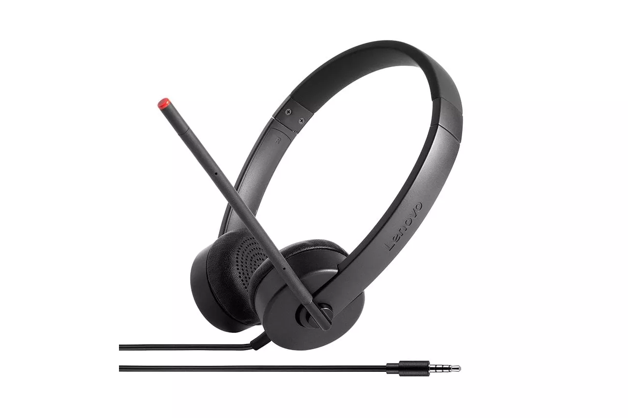 Lenovo Stereo Analog Auriculares Negros