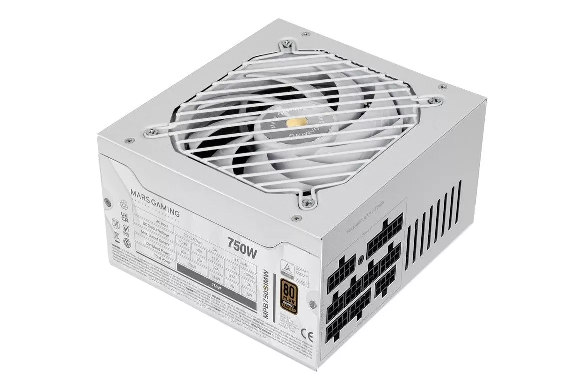 Mars Gaming Mpb750sim Fuente Alimentación Modular Atx 750w 80 Plus Bronze Blanco