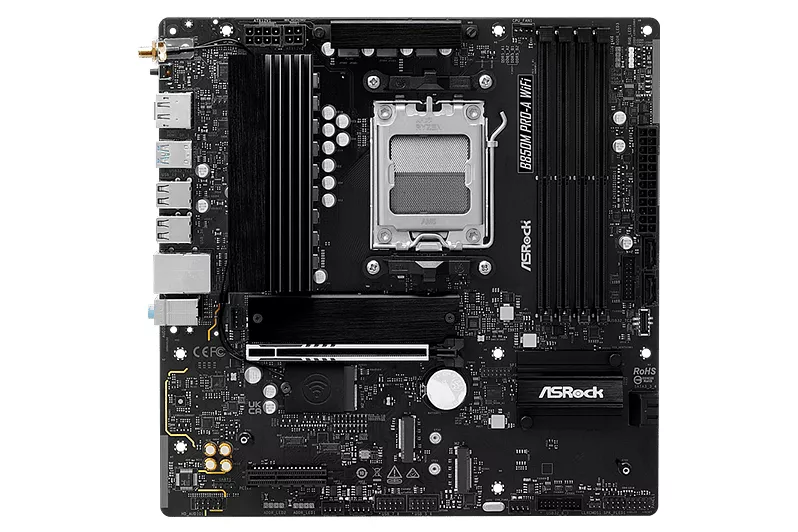 Asrock B850M Pro-A | WiFi 6E Bluetooth 5.2 | DDR5 | MicroATX | Placa Base AM5