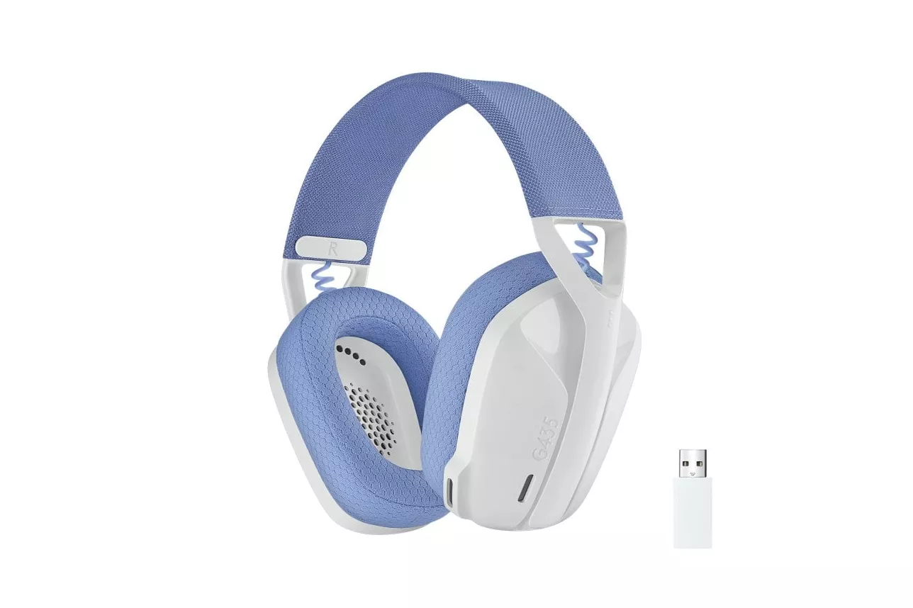 Logitech G435 LIGHTSPEED Auriculares Gaming Inalámbricos Blancos