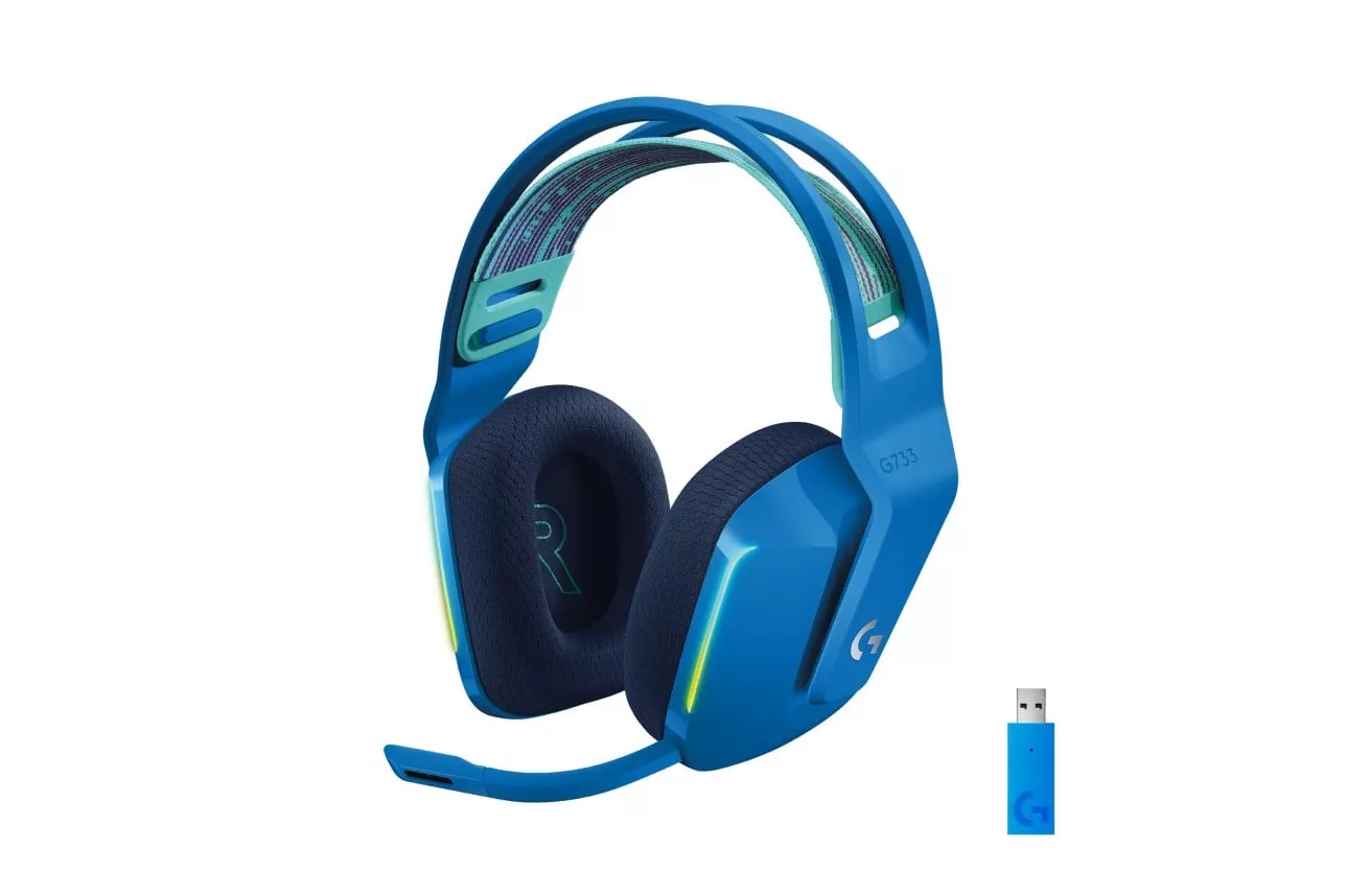 Logitech G733 Lightspeed RGB Auriculares con Micrófono Inalámbricos Gaming Azules