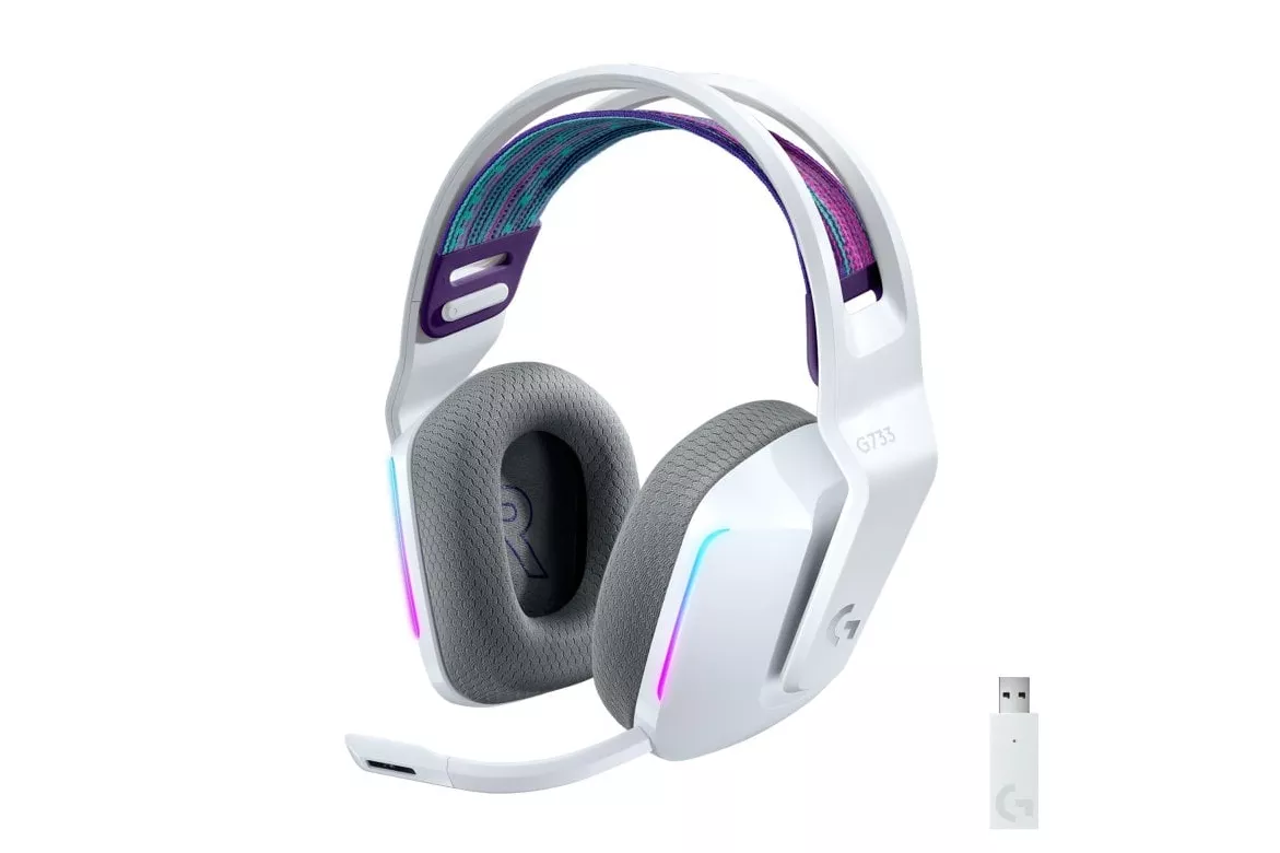 Logitech G733 Lightspeed RGB Auriculares con Micrófono Inalámbricos Gaming Blancos