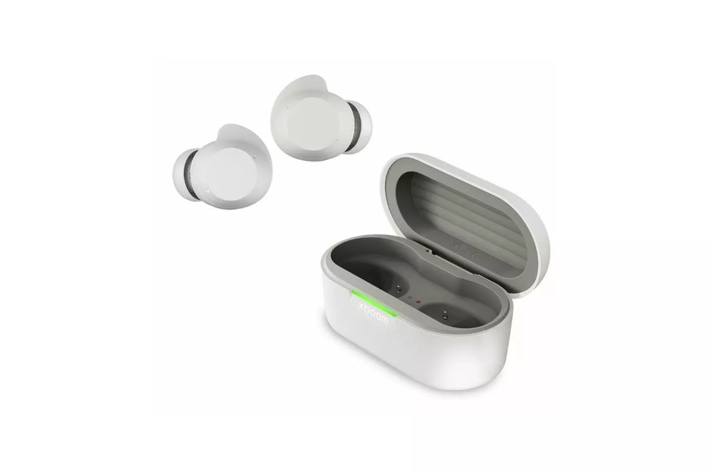 LG xboom Buds Auriculares Bluetooth con Cancelación Activa de Ruido Blancos