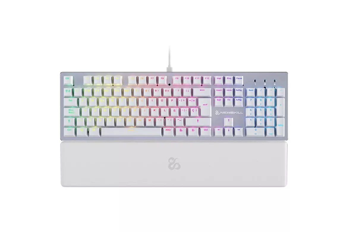 Newskill Serike V2 Teclado Gaming Gaming RGB Blanco NewSwitch Red