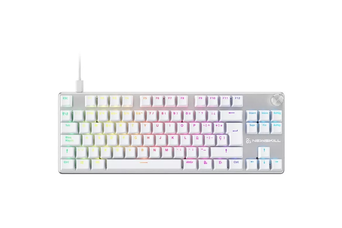 Newskill Serike V2 TKL Teclado Mecánico Gaming RGB Blanco NewSwitch Red
