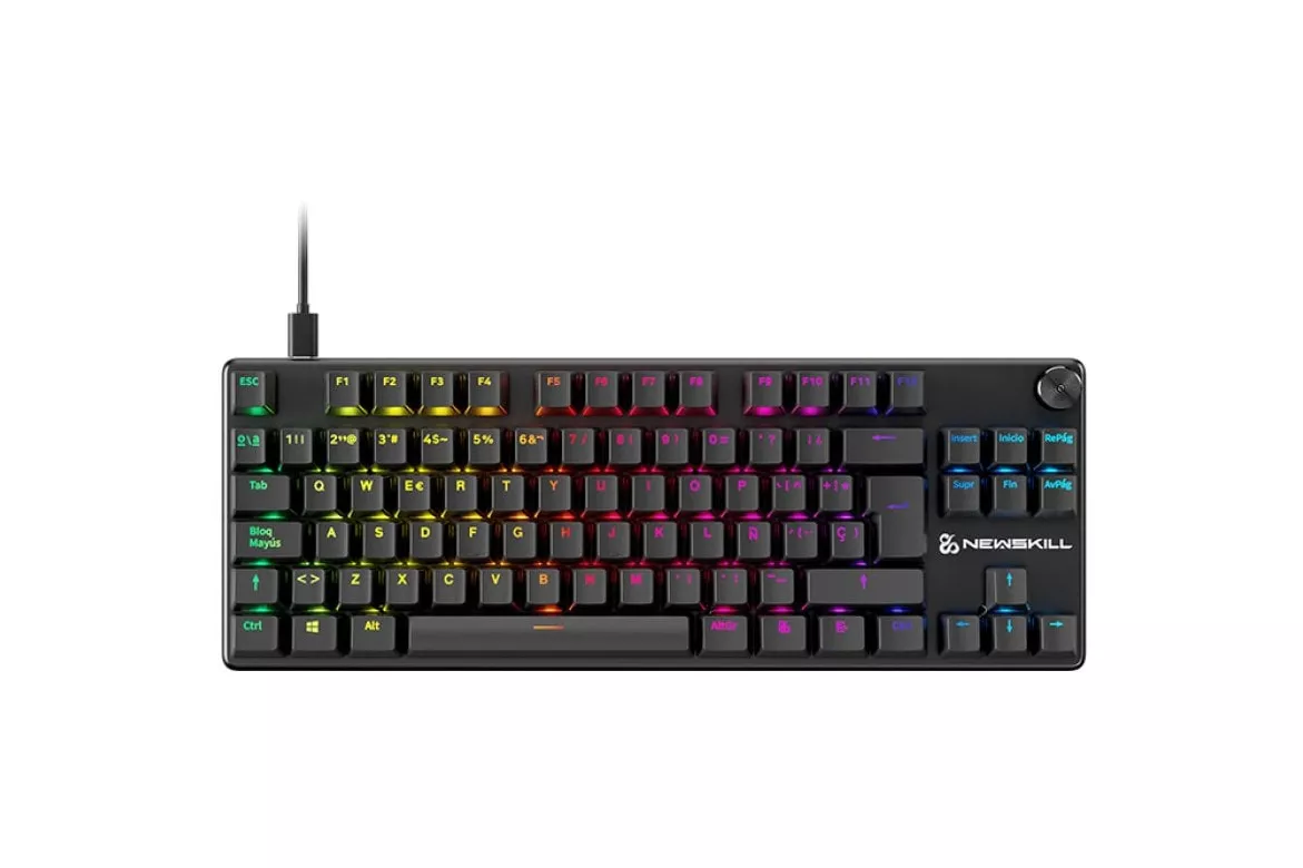 Newskill Serike V2 TKL Teclado Mecánico Gaming RGB Negro NewSwitch Red