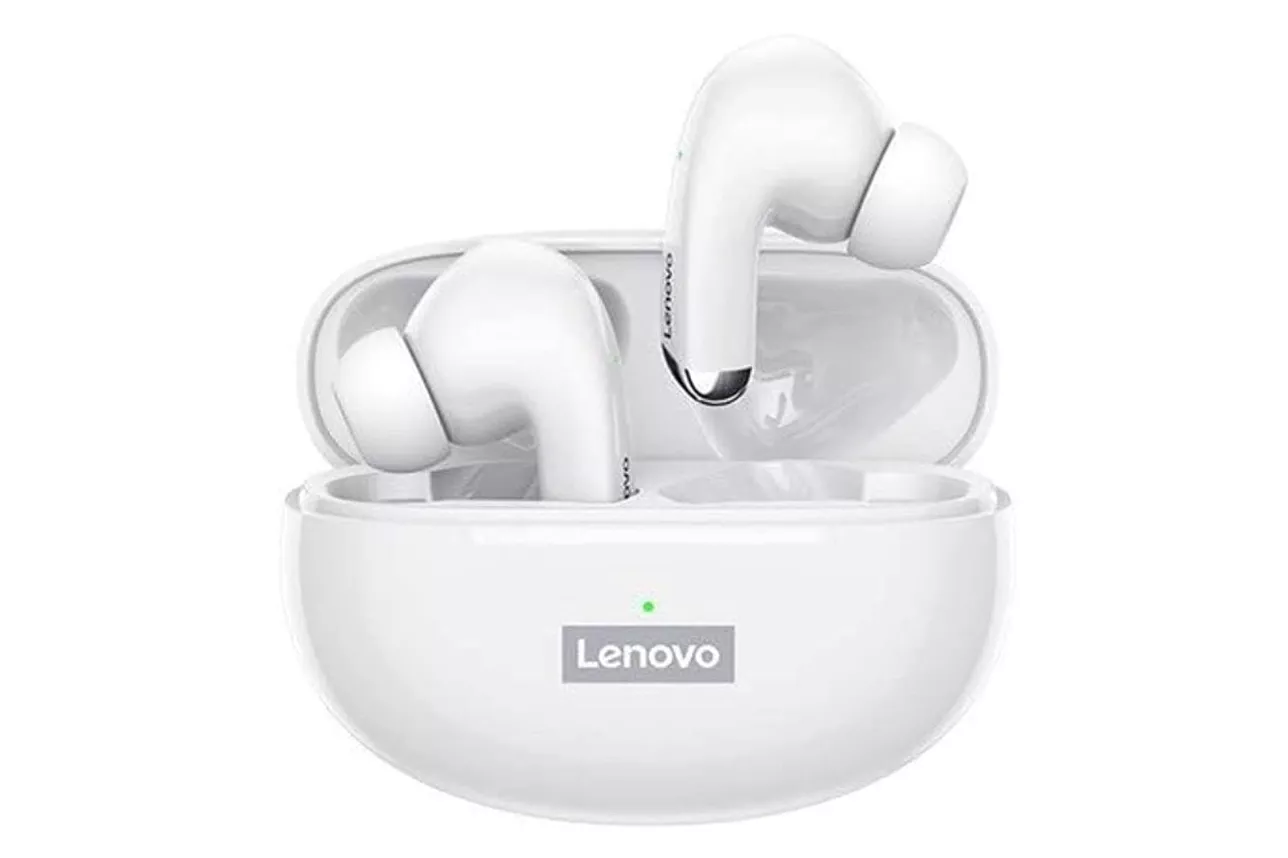 Lenovo LP5 Auriculares Inalámbricos Bluetooth con Cancelación de Ruido Blanco
