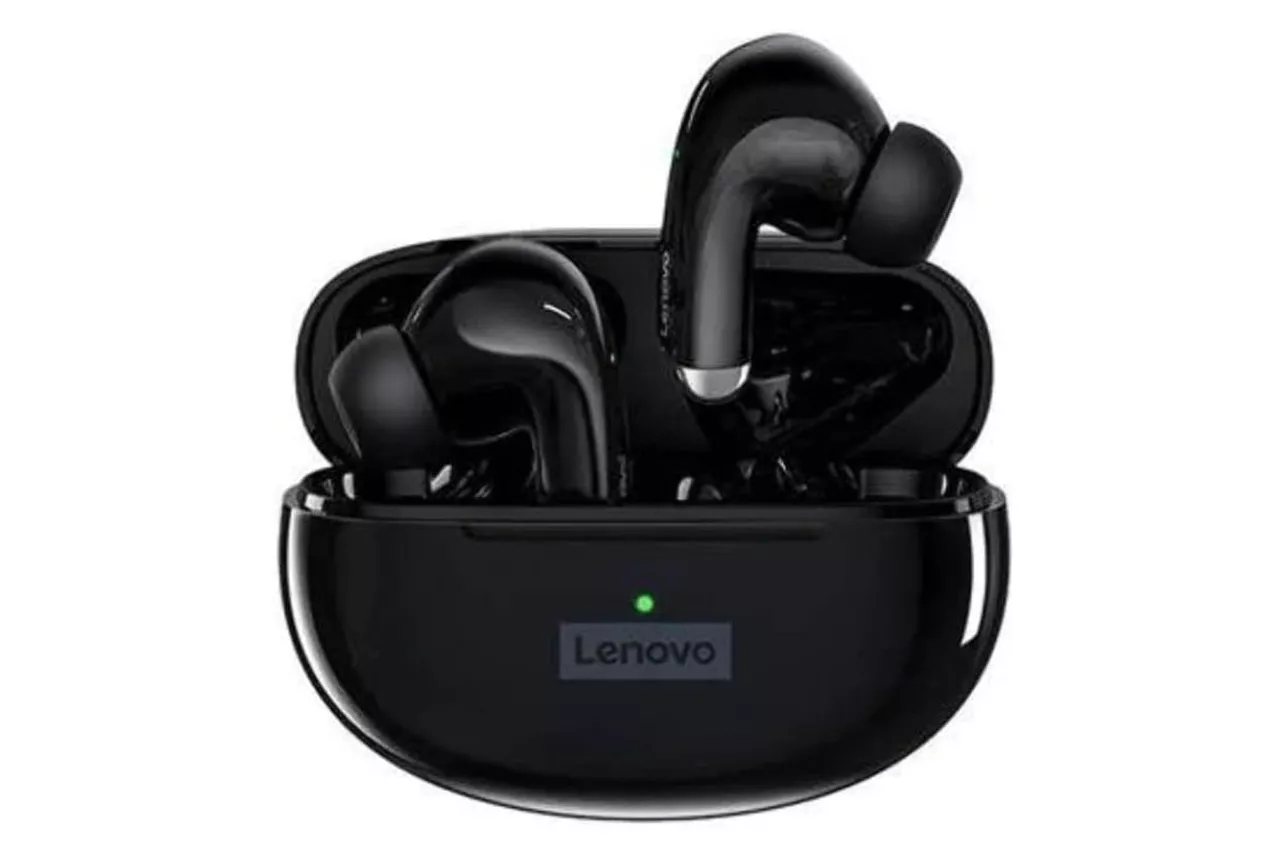 Lenovo LP5 Auriculares Inalámbricos Bluetooth con Cancelación de Ruido Negro
