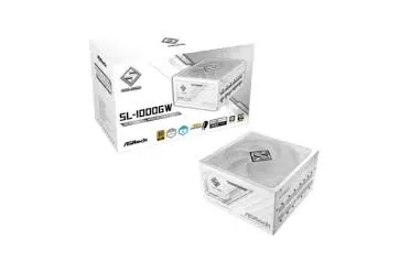 FUENTE ALIMENTACION ASROCK SL-1000GW PSU 1000W 80 PLUS GOLD 135MM MODULAR PCI-E 5.1 (12+4pin)x1 PCI-E (6+2 pin)x3 SATA (5 pin)x9 (BLANCA)