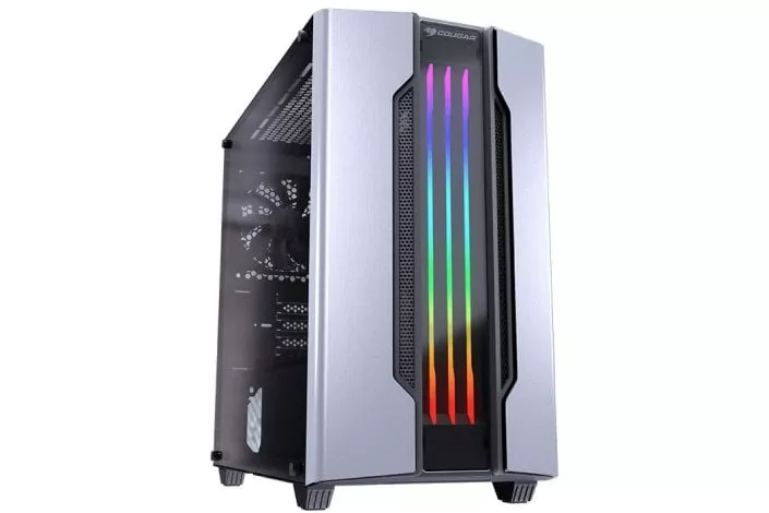 Cougar Gemini M ARGB Cristal Templado USB 3.0 Negro/Plata