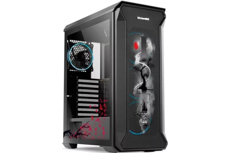 Nox Hummer Quantum Cristal Templado USB 3.0 ARGB - Japón by PcCom