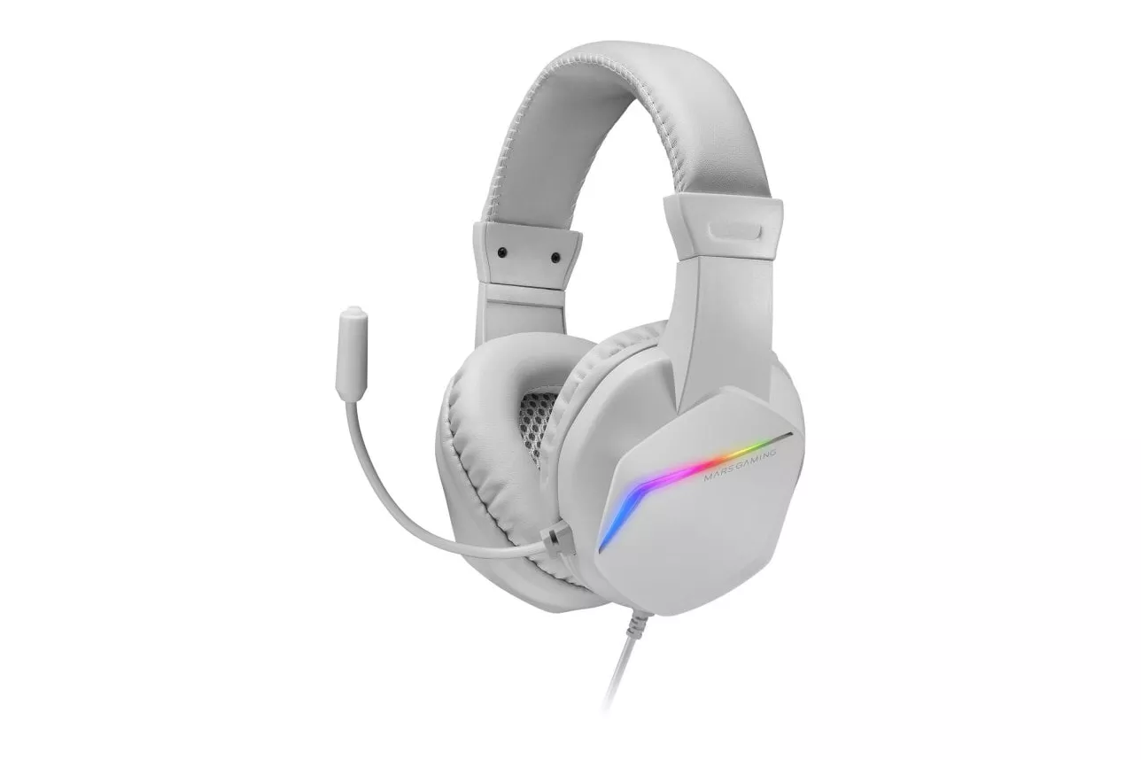 Mars Gaming MH122 Auriculares Gaming FRGB Blancos