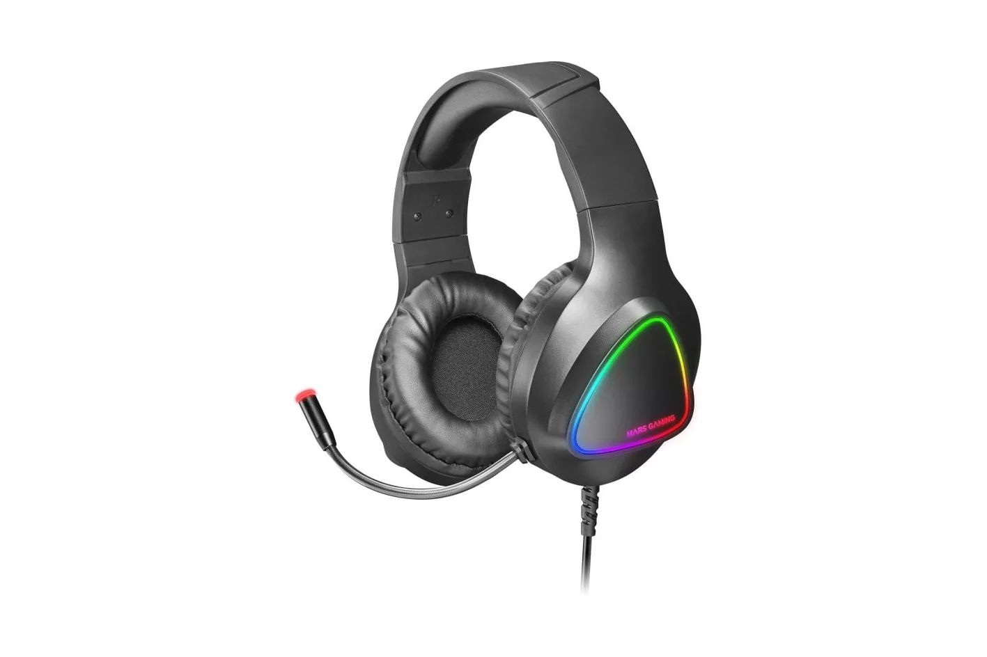 Mars Gaming MH222 Auriculares Gaming RGB Negros