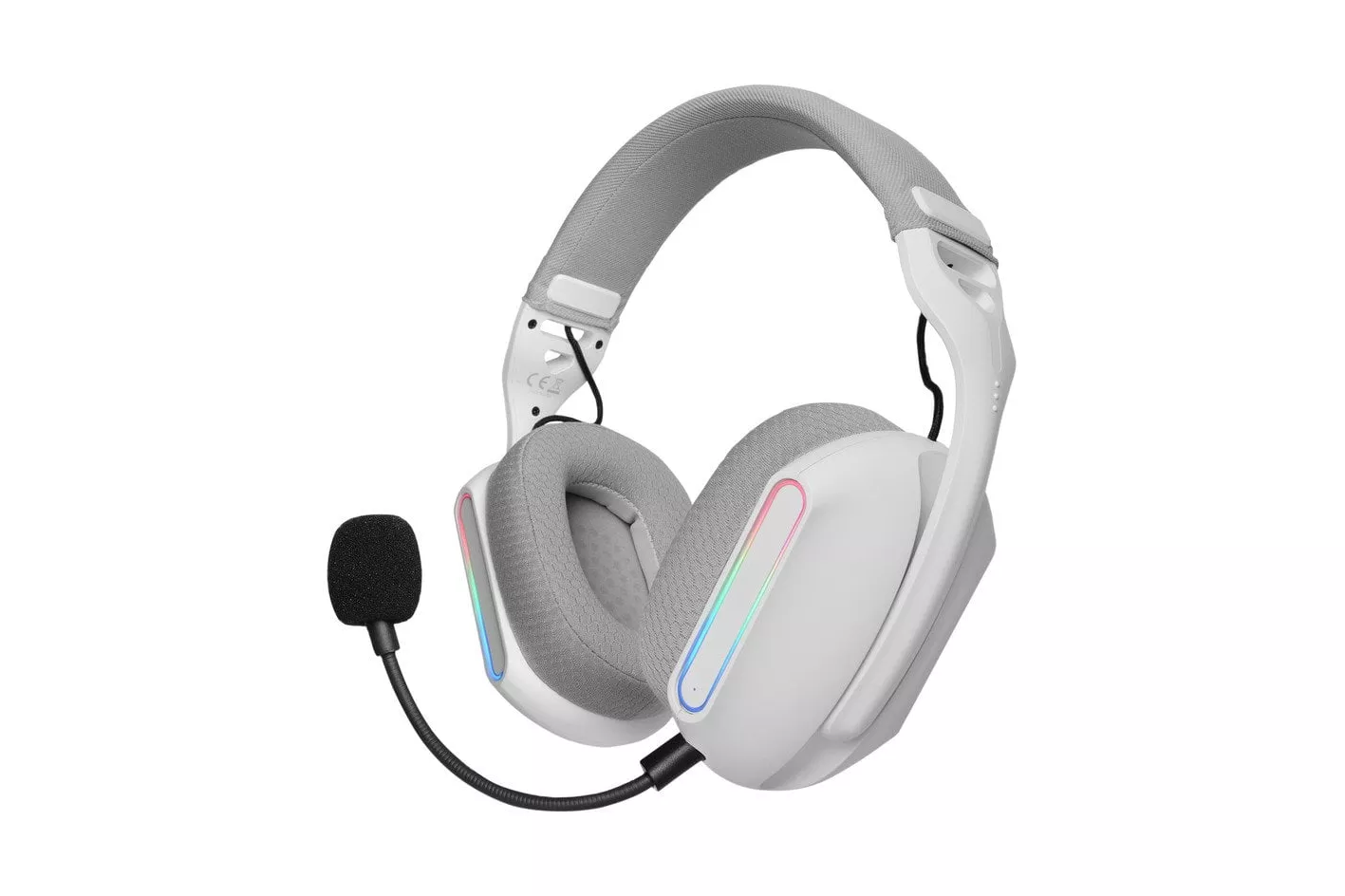 Mars Gaming MHW-PRO Auriculares Inalámbricos 7.1 ARGB Flow Bluetooth 5.3 Micrófono Dual Blancos