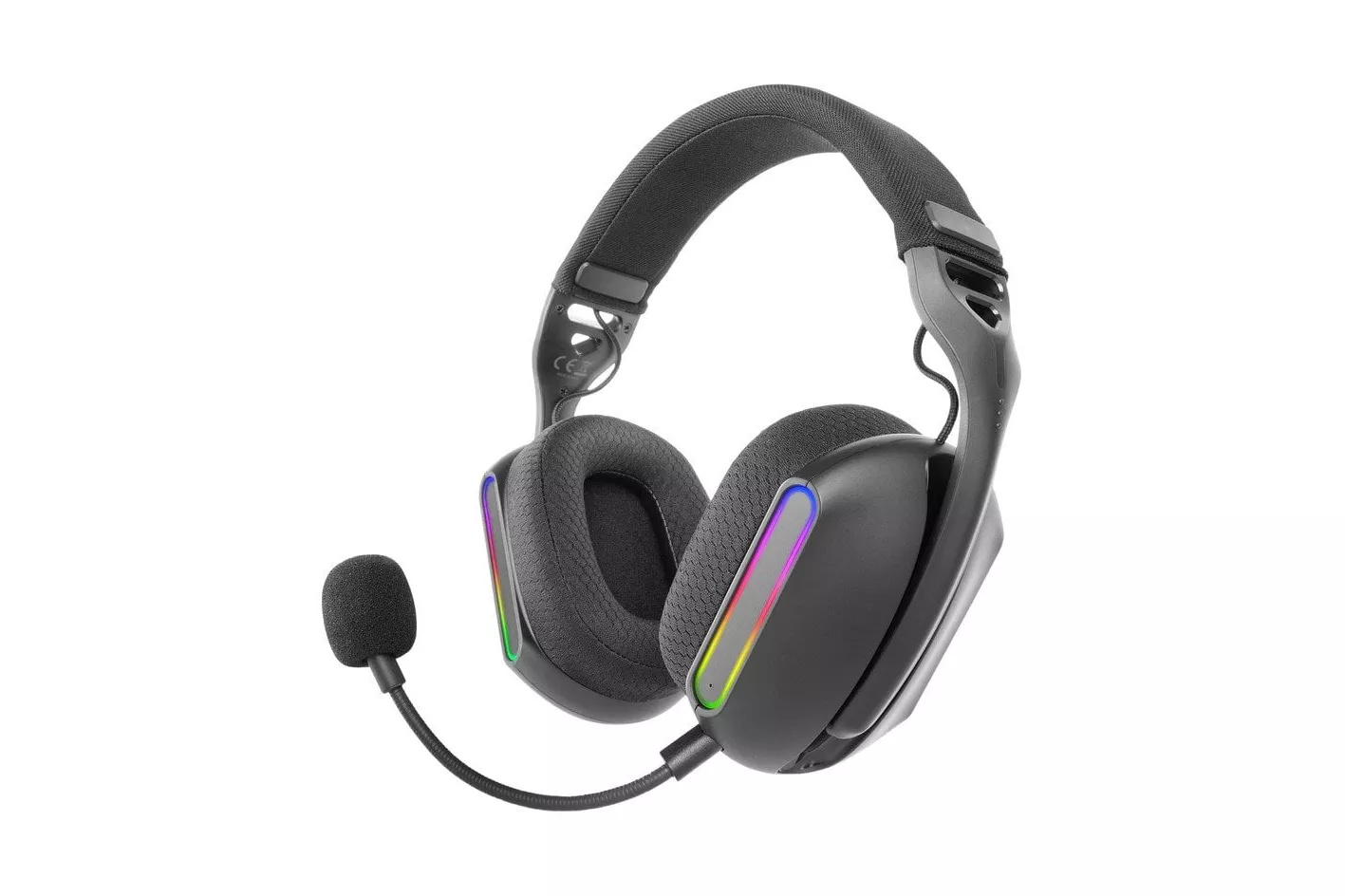 Mars Gaming MHW-PRO Auriculares Inalámbricos 7.1 ARGB Flow Bluetooth 5.3 Micrófono Dual Negros