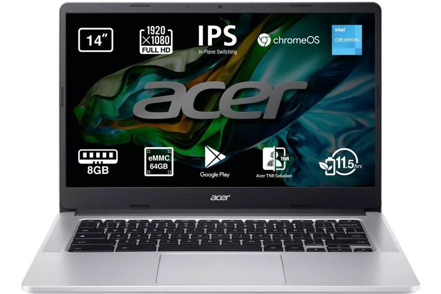 Acer Chromebook 314 CB314-3H-C85L Intel Celeron N4500/8GB/64GB eMMC/14