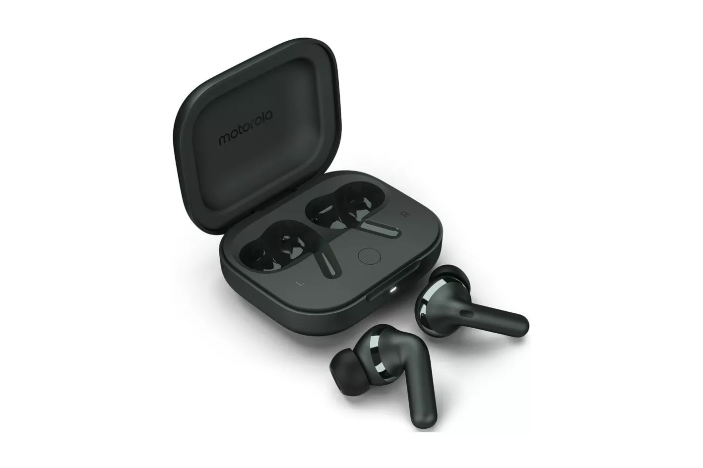 Motorola Buds Plus Sound by Bose Auriculares Inalámbricos con Autonomía de 30h Negro