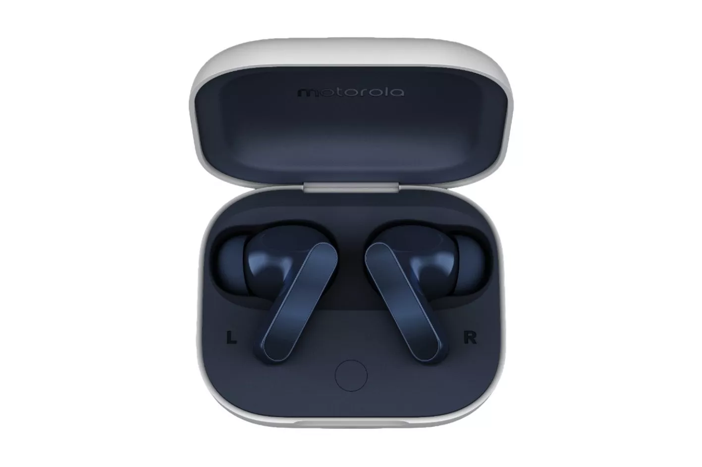 Motorola Moto Buds Blueberry Auriculares Inalámbricos con Estuche de Carga Azul Marino