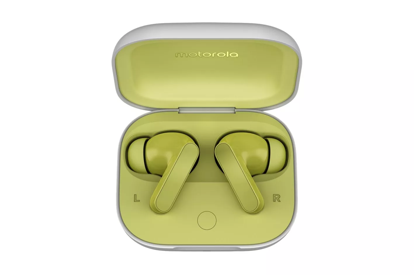 Motorola Moto Buds Green Banana Auriculares Inalámbricos con Estuche de Carga Verde