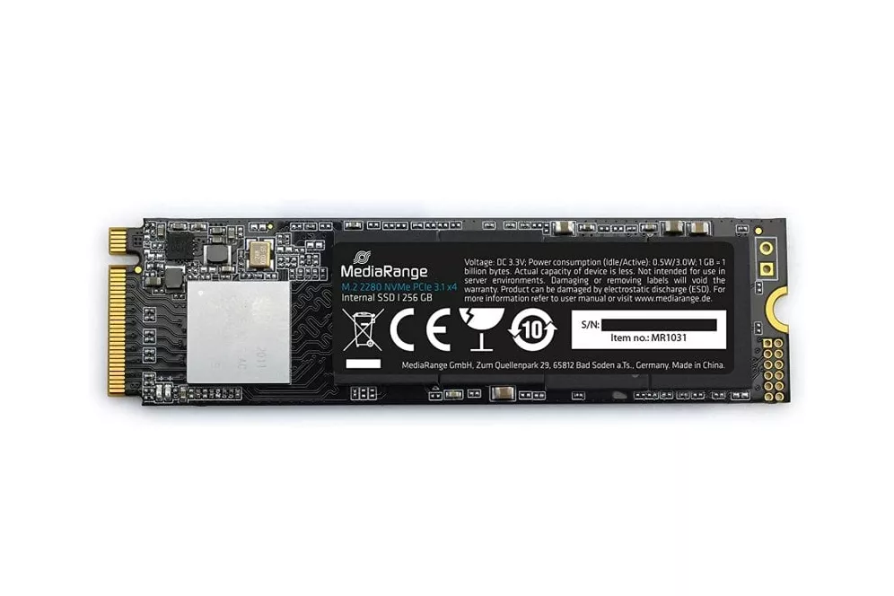 Mediarange MR1031 256GB SSD M.2 3D TLC NAND NVMe PCIe 3.1