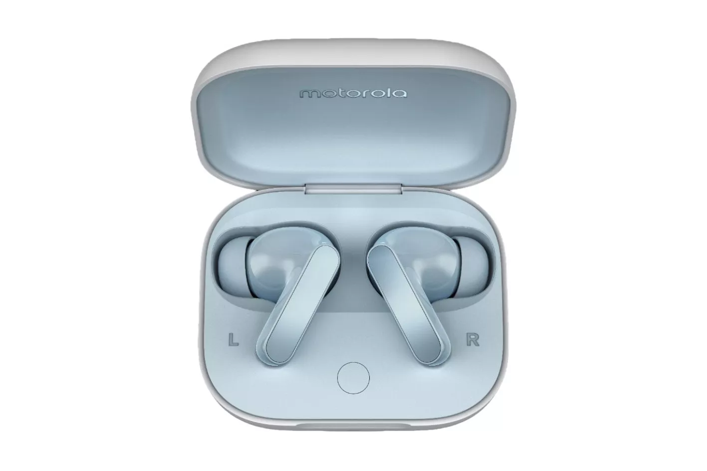 Motorola Moto Buds Illusion Blue Auriculares Inalámbricos con Estuche de Carga Azul Claro