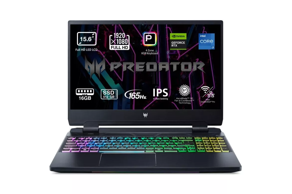 Acer Predator Helios 300 PH315-55-7174 Intel Core i7-12700H/16GB/512GB SSD/RTX 3060/15.6
