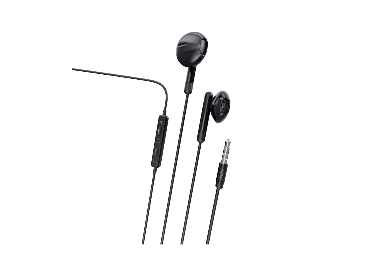 Myway MWHPH0019 Auriculares Estéreo Conexión 3.5mm con Micrófono Negro