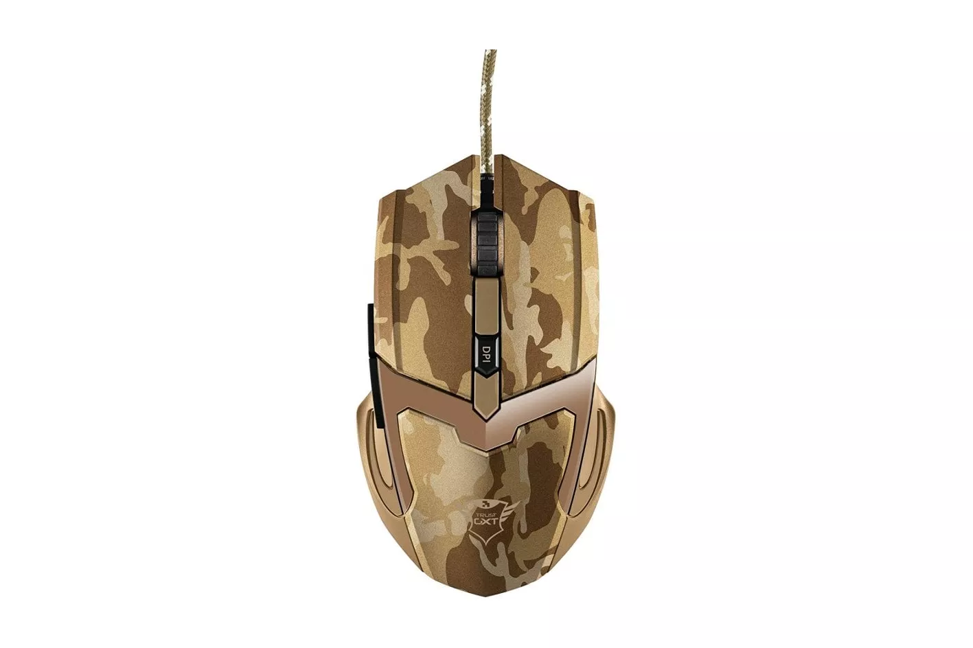 Trust GXT 101D Ratón Gaming 4800DPI Desert Camo