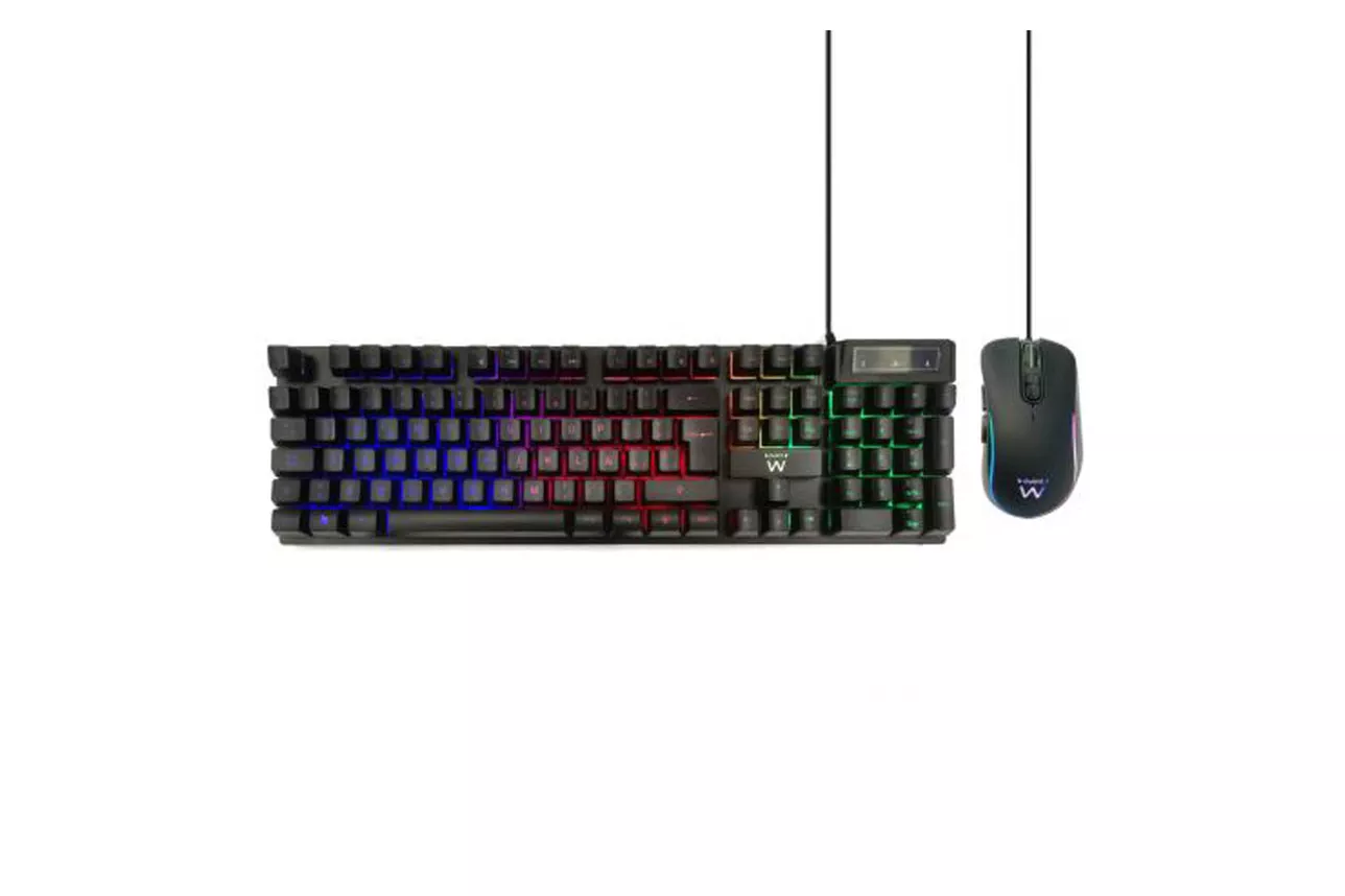 Combo Ewent PL3201 Teclado + Ratón Gaming Negro