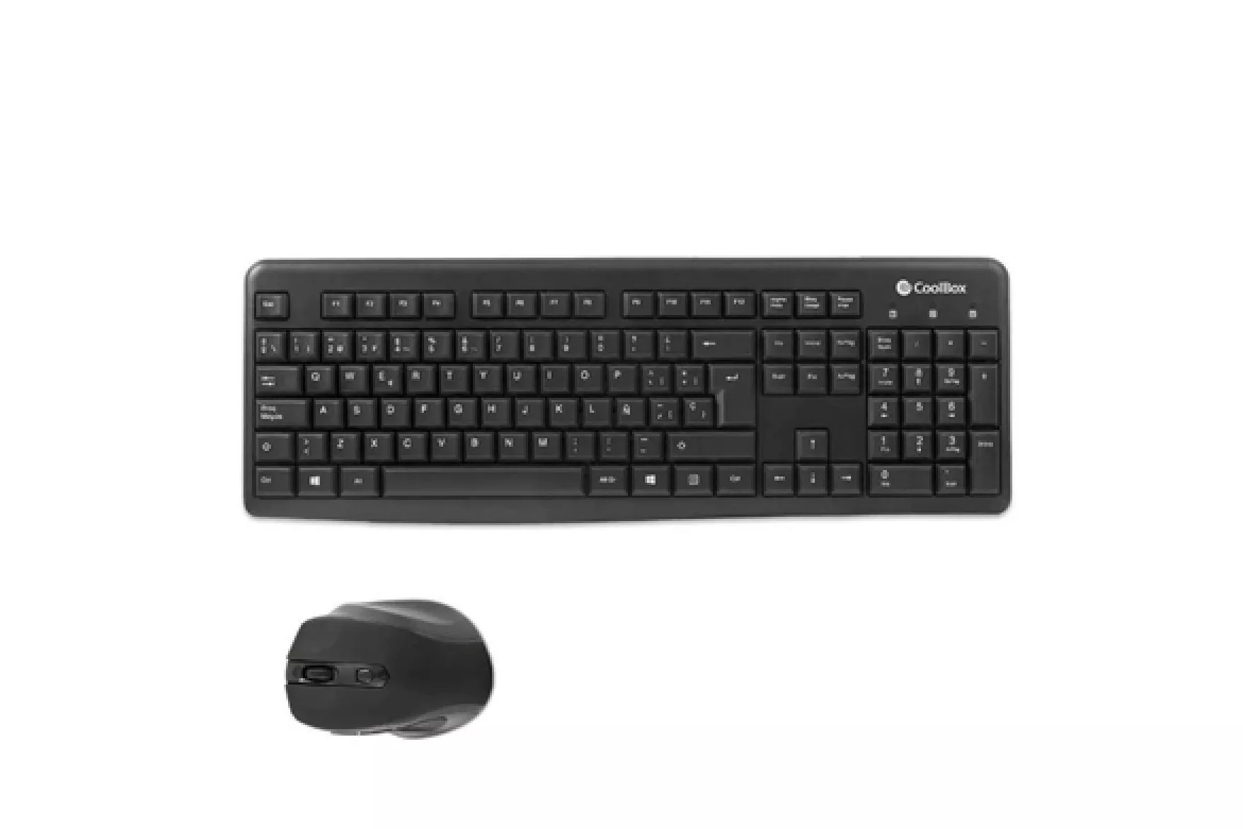 Combo Teclado/Ratón Coolbox Teclado + Ratón Wireless Negro