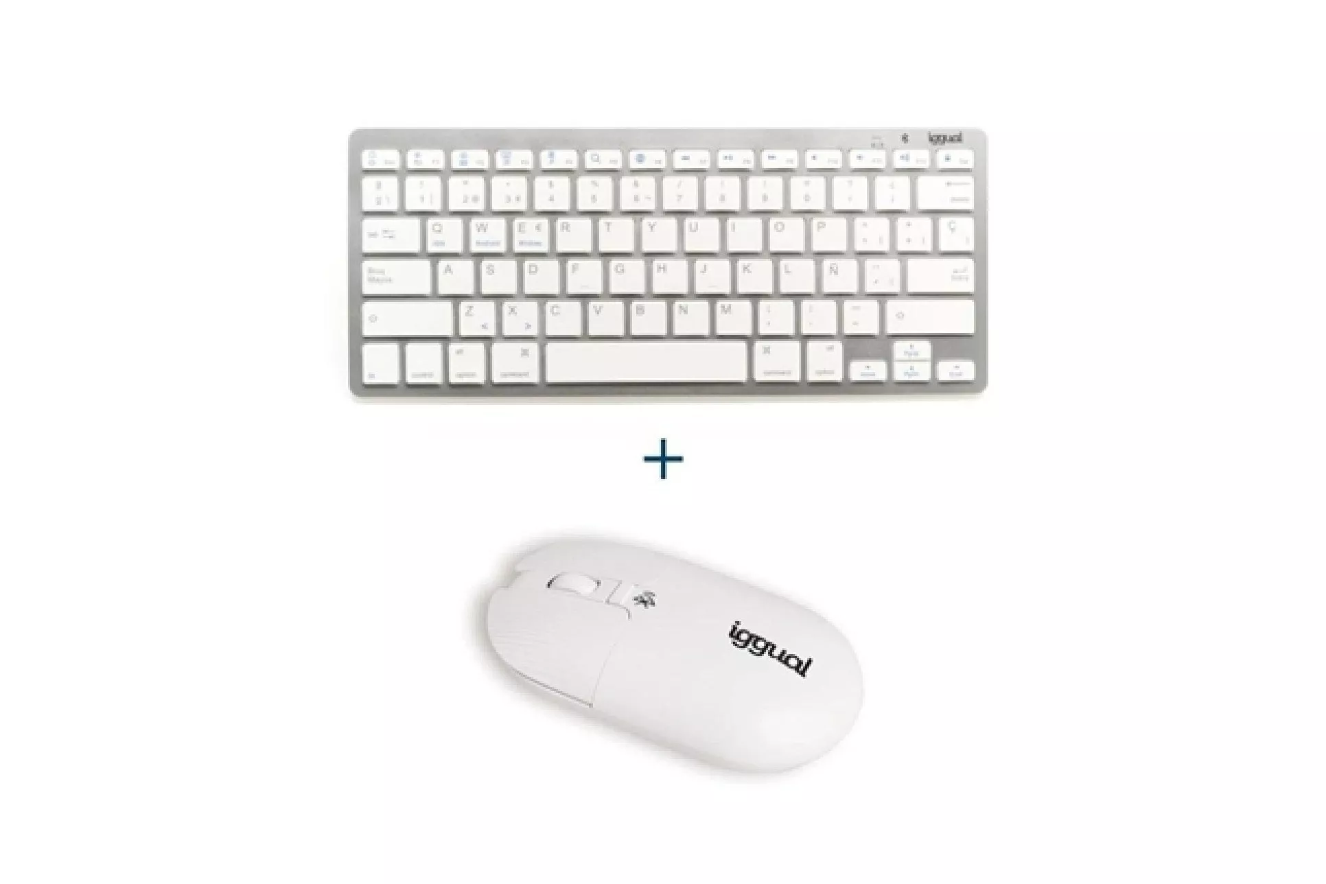 Combo Teclado/Ratón iggual Yang Wireless Blanco