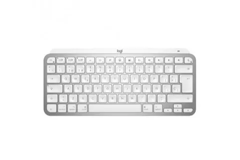 Logitech MX Keys Gris pálido para Mac - Teclado inalámbrico Bluetooth