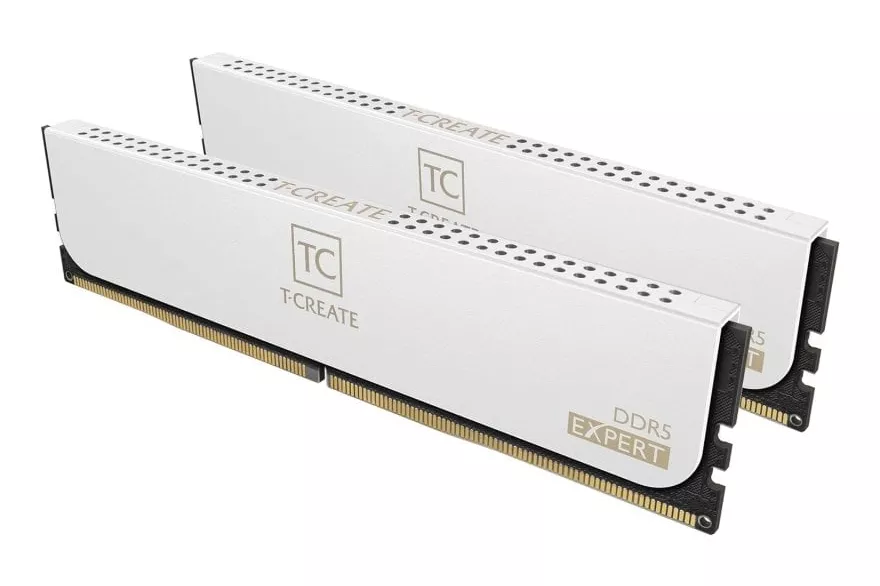 Team Group T-Create Expert DDR5 7200MHz 32GB 2x16GB CL34 Dual AMD EXPO e Intel XMP Blanca