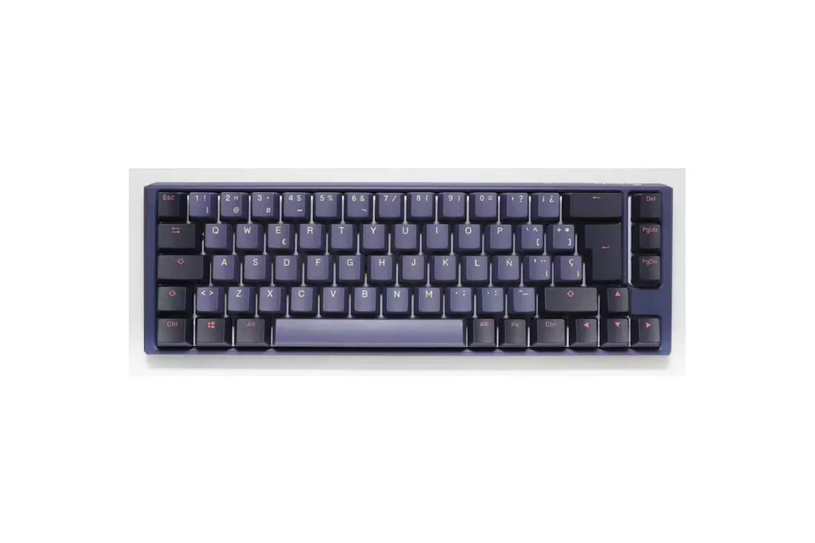 Teclado Ducky One 3 Cosmic SF ISO-ES RGB Hot-Swappable Switch MX Clear Morado