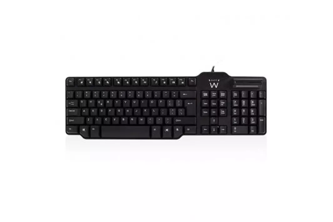 Teclado Ewent EW3252 ISO-ES Lector DNI Negro