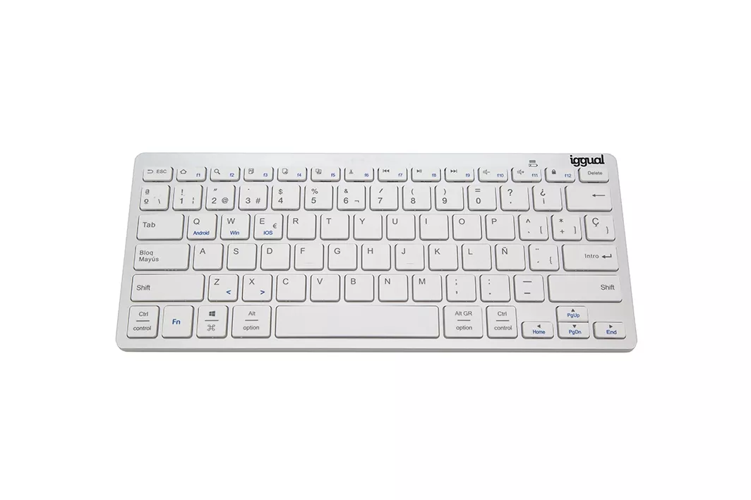 Teclado iggual Bluetooth Slim TKL-BT Plata