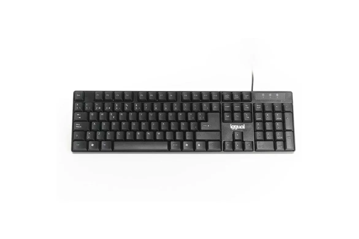 Teclado iggual CK Frameless 105T USB Negro