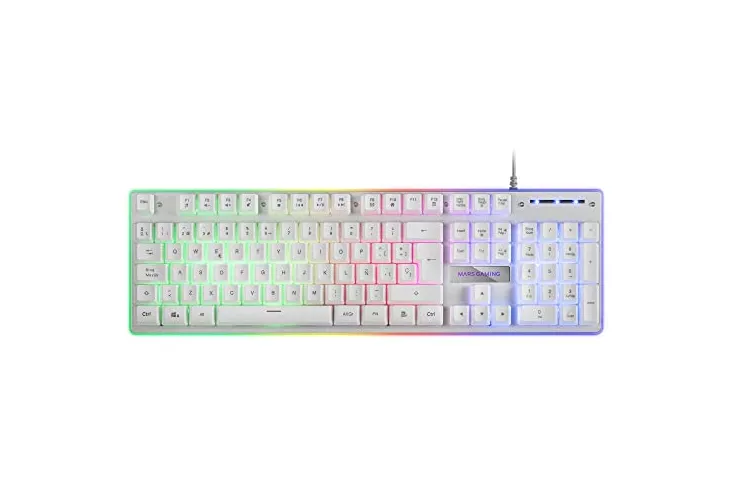 Teclado Mars Gaming MK220 Blanco