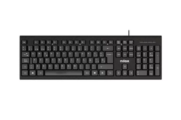 Teclado Nilox NXKBE000011 USB Negro