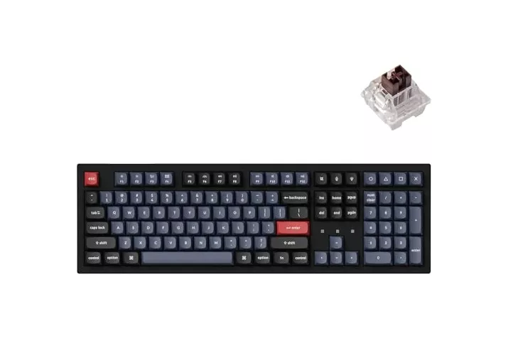 Teclado para Mac y Windows Keychron K10 Pro ISO-ES RGB Hot-Swappable Switch K Pro Mechanical Brown Wireless
