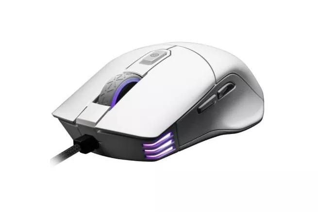 EVGA X12 Ratón Gaming Blanco 16000 DPI 8 Botones RGB Paracord