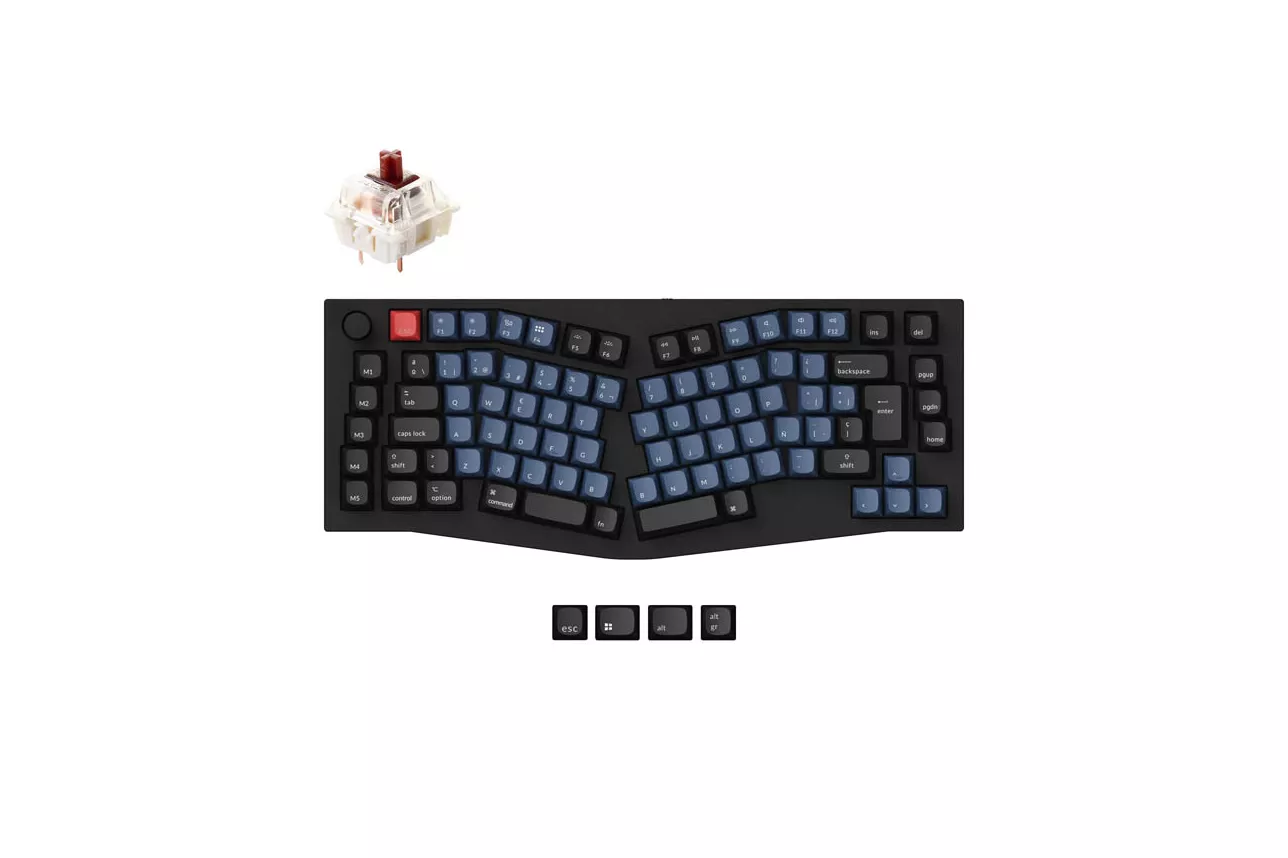 Teclado para Mac y Windows Keychron Q10 ISO-ES RGB Hot-Swappable Switch Gateron Mechanical G Pro Brown