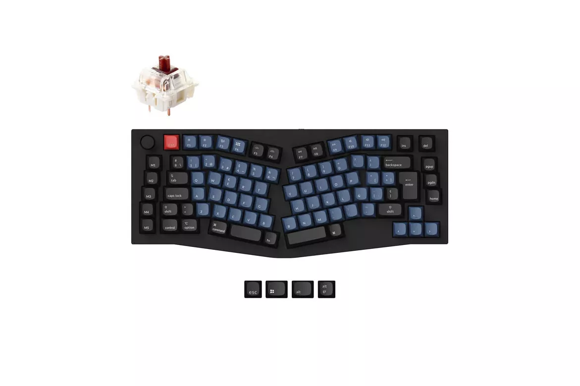 Teclado para Mac y Windows Keychron Q10 ISO-ES RGB Hot-Swappable Switch Gateron Mechanical G Pro Red