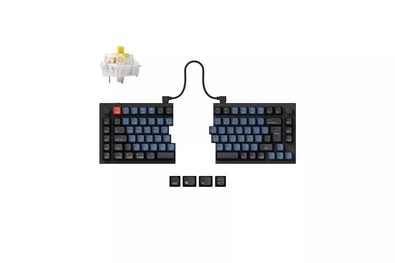 Teclado para Mac y Windows Keychron Q11 ISO-ES Switch K Pro Banana