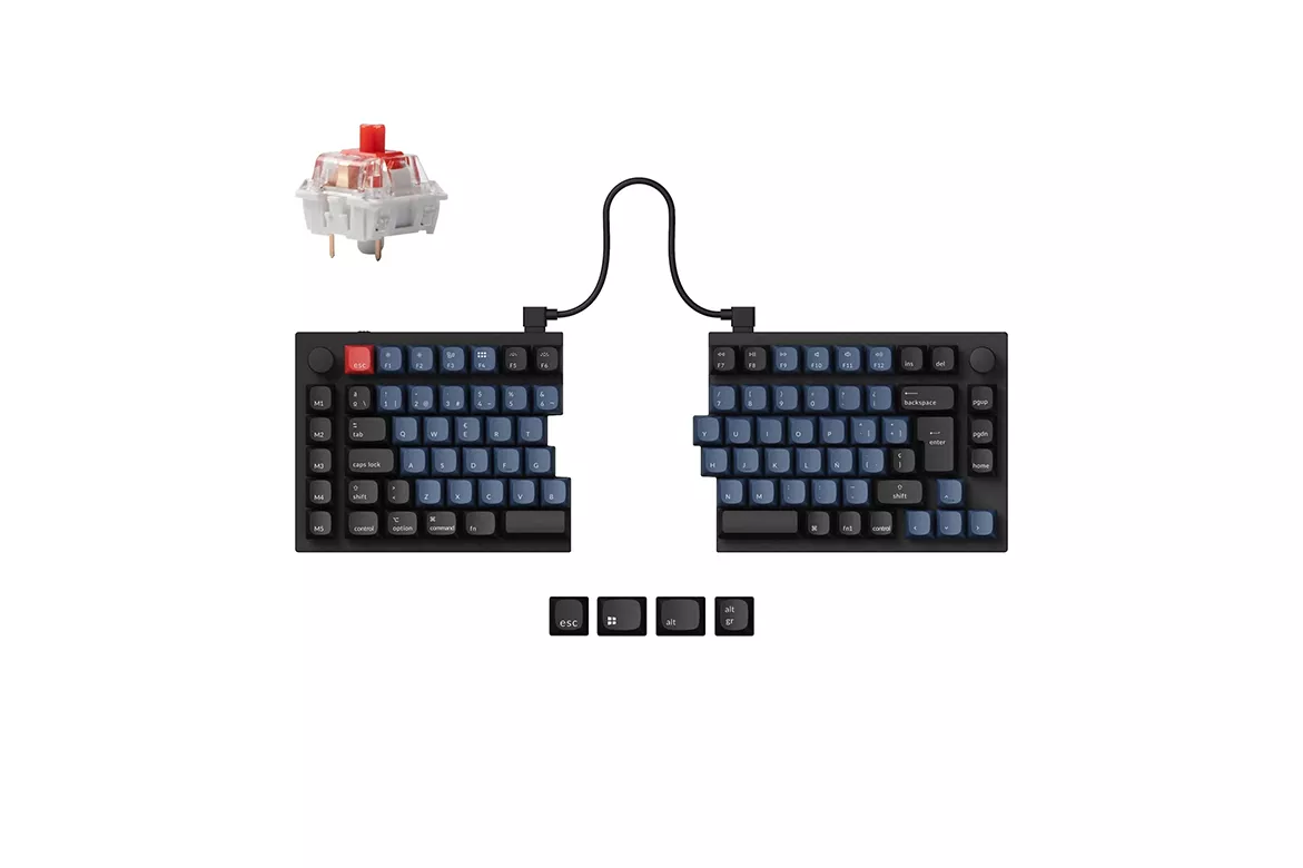 Teclado para Mac y Windows Keychron Q11 ISO-ES Switch K Pro Red