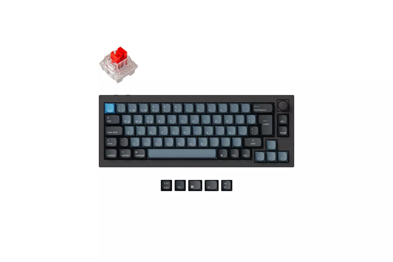Teclado para Mac y Windows Keychron Q2 Pro ISO-ES Switch K Pro Red Wireless