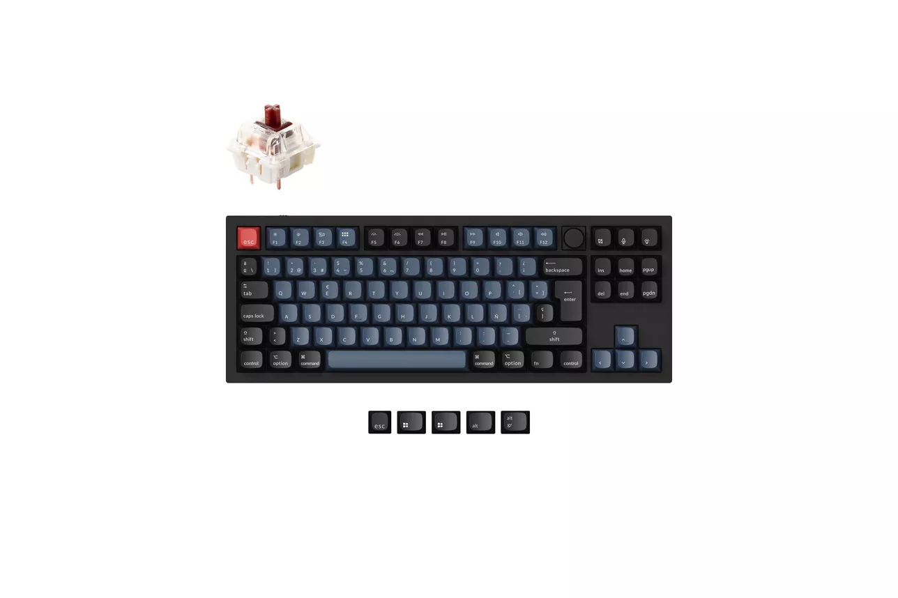 Teclado para Mac y Windows Keychron Q3 Knob ISO-ES RGB Switch Gateron Pro Brown