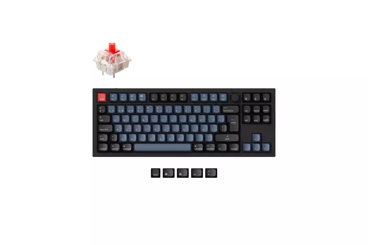 Teclado para Mac y Windows Keychron Q3 Knob ISO-ES RGB Switch Gateron Pro Red